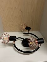 Deckenlampe schwarz kupfer