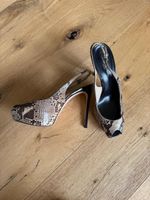 Gianvito Rossi Slingpumps Schlangenleder Optik, Gr. 40.5
