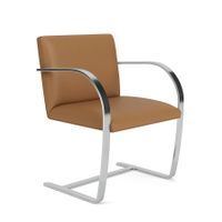 2× ORIGINAL KNOLL Brno Chair – Mies van der Rohe – Leder / C