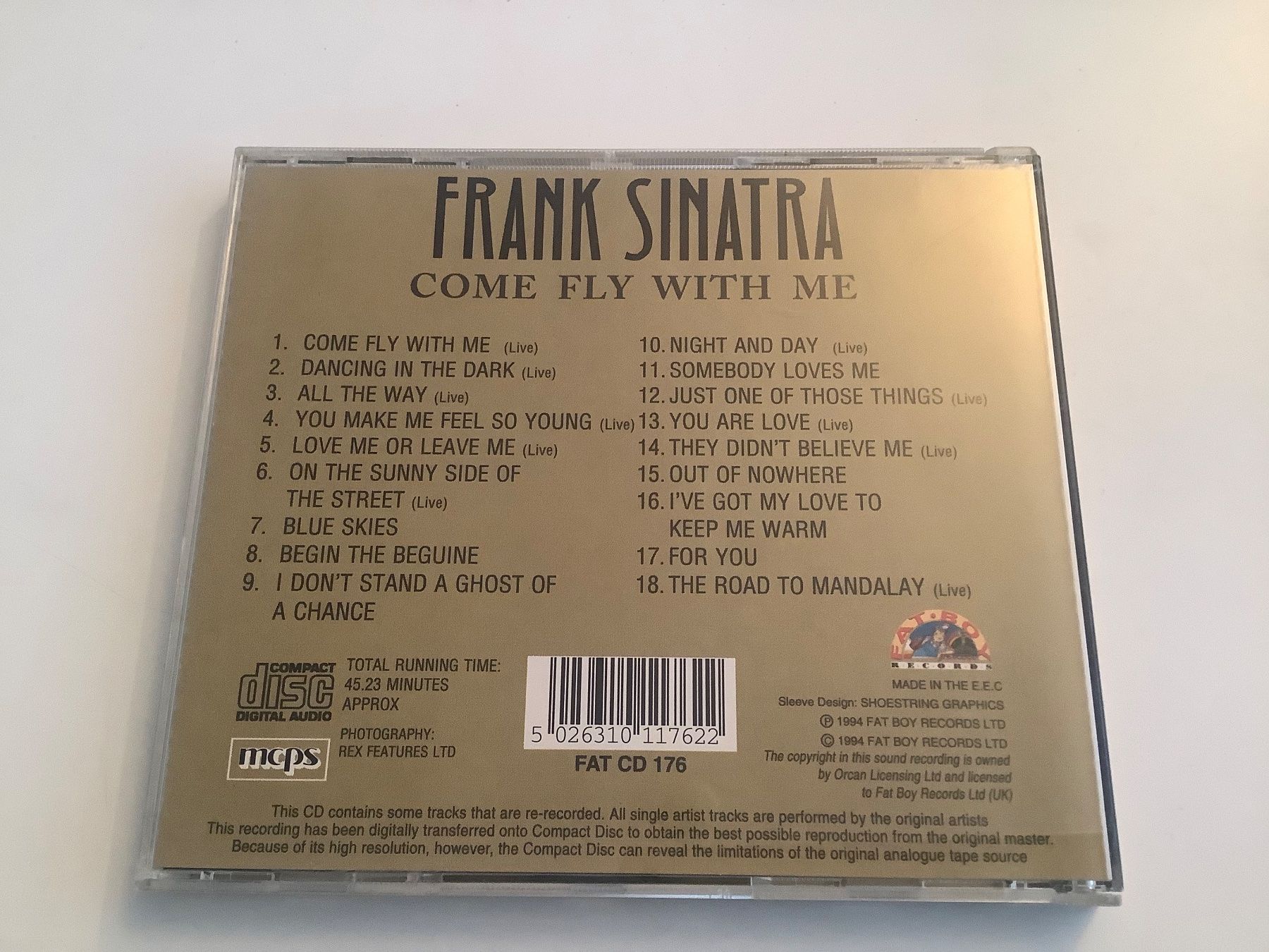 CD: Frank Sinatra / Come fly with me / 1994 – Usato da Dübendorf venduto da Troll_88 1