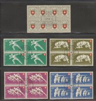 1950 P. Patria Viererblocksatz ERSTTAG Ortsbezogen SBK 325Fr