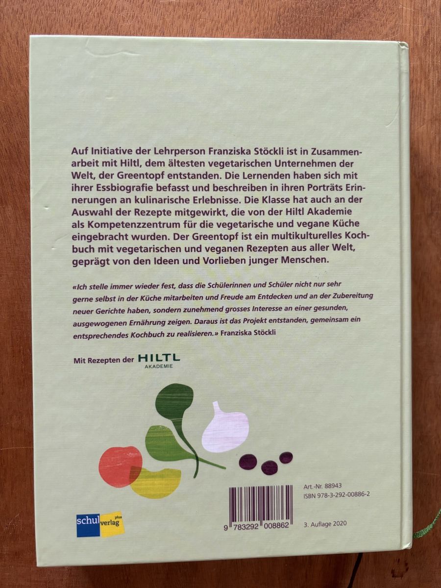 Libri: Green Topf (Hiltl) – Usato da Zürich venduto da WWehrle 1