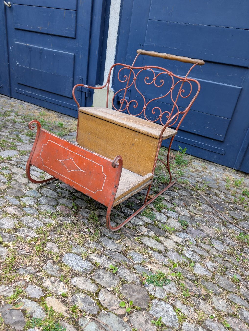 Slitta: Antiker Doppelschlitten – Usato da Basel venduto da anitart 2