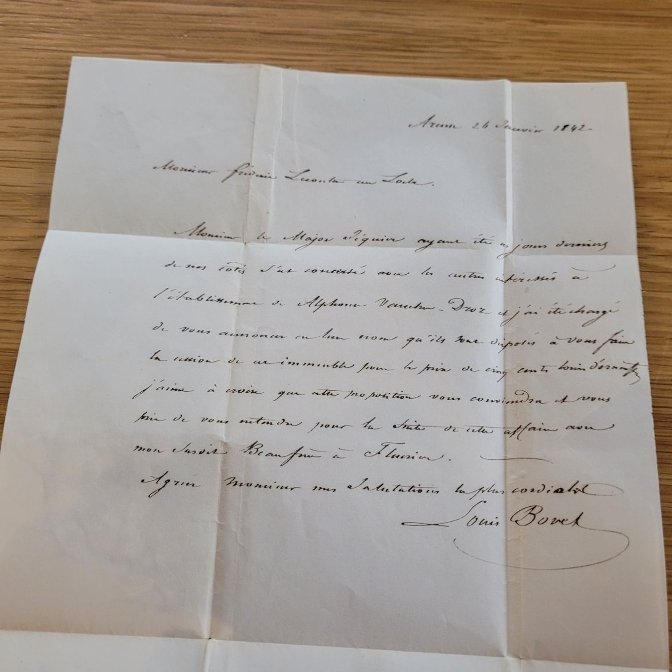 Alle Briefmarken: Document Préphilatélique Neuchâtel 1842 Locle – Gebraucht aus Biel/Bienne von Destockweb 3