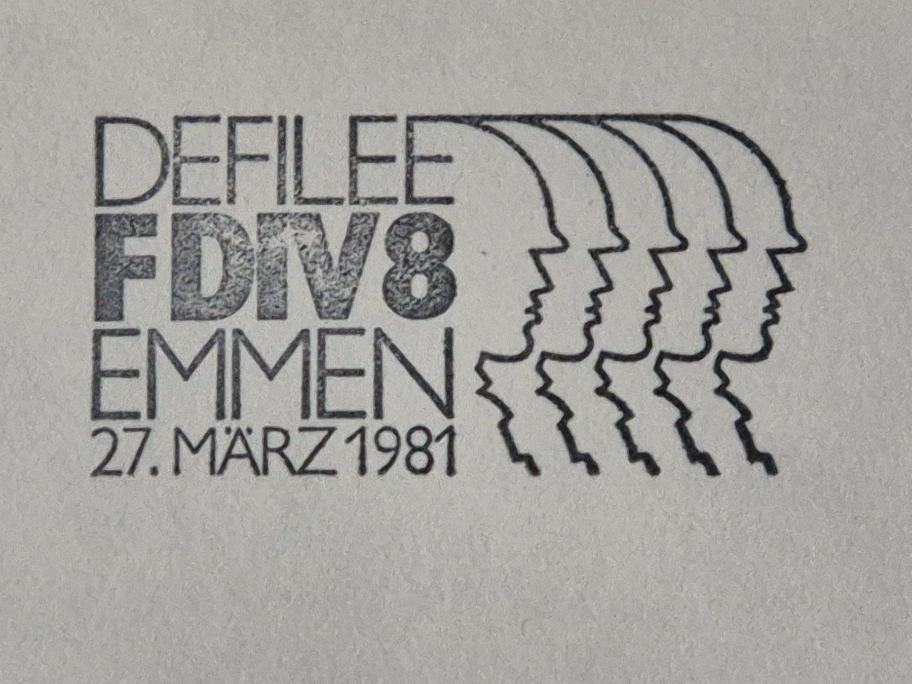 Tutti i francobolli: Brief mit Stempel DEFILEE Felddivision 8 in Emmen 27.3.1981 – Usato da Seewen SZ venduto da SuperpumaDisplayTeam 1
