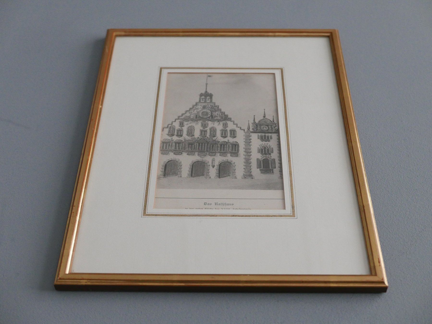 Poster & Bilder: BILD RATHAUS ST. GALLEN ANFANGS 18. JH. – Gebraucht aus Balgach von Zwischenraum 2