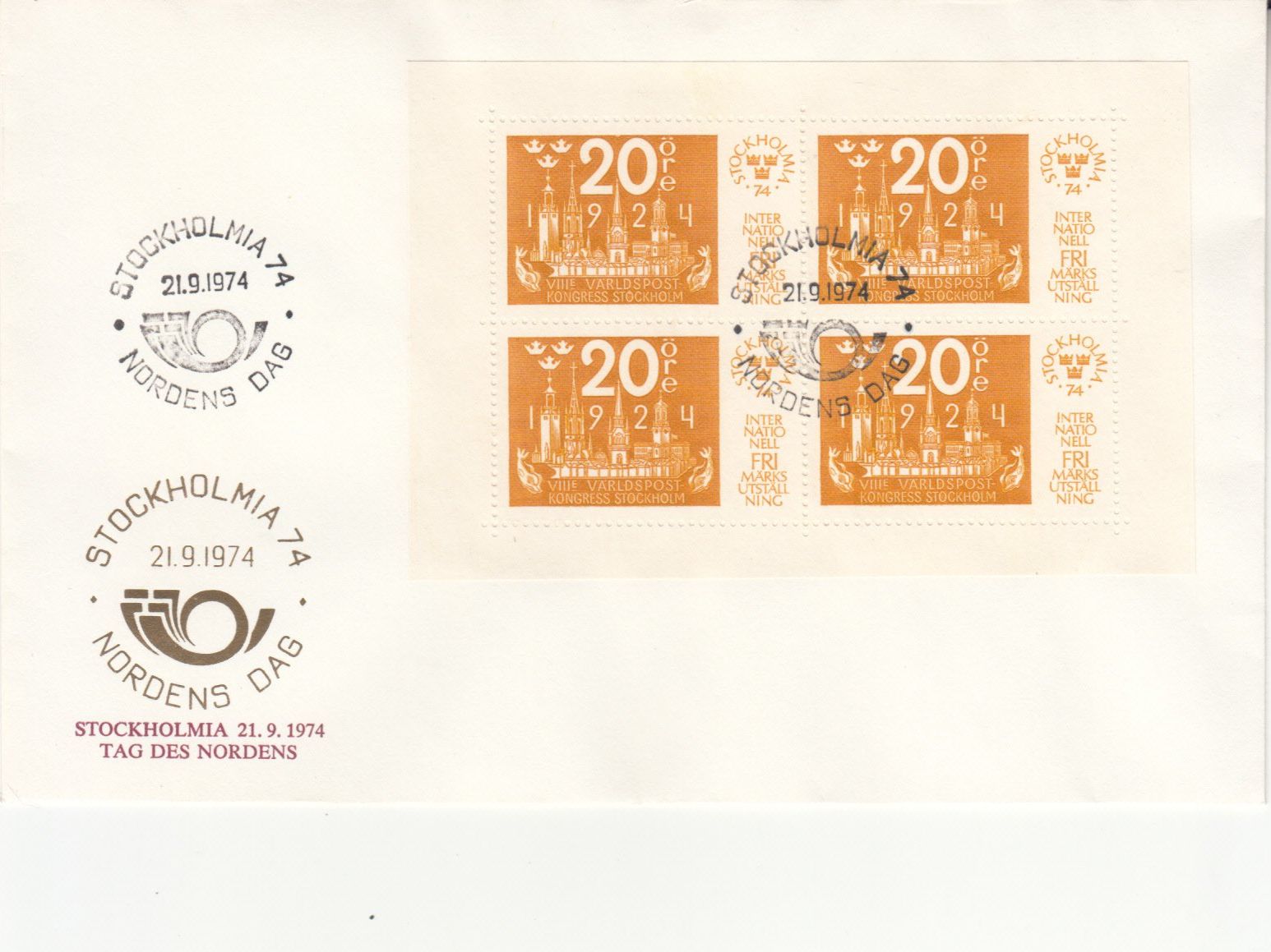 Tous les timbres: Stockholmia 1974 – D'occasion à Bürglen TG par StampGraf 1
