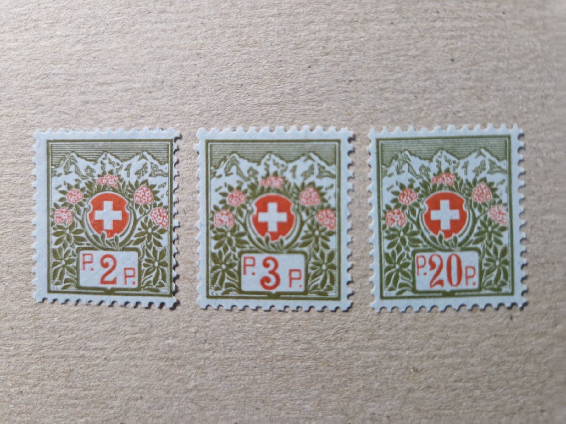 Tutti i francobolli: Franchise 2B + 3B + 7B postfrisch ** – Usato da Bouveret venduto da hckoala
