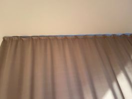 Stylische Übergardinen Gold (Fenster B 210 cm)