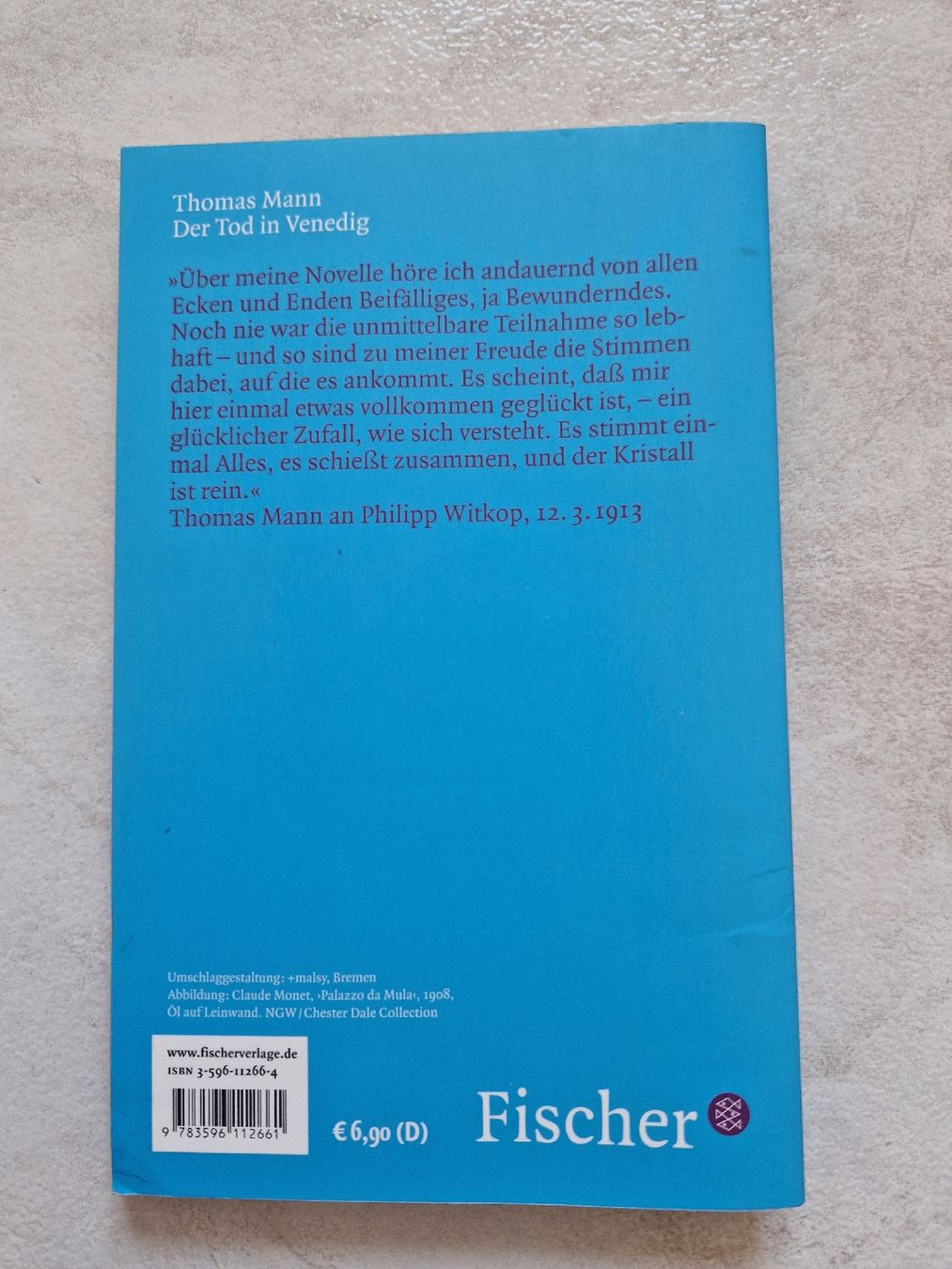 Bücher: Der Tod in Venedig, Thomas Mann – Gebraucht aus Zürich von hogerseppvreni 1