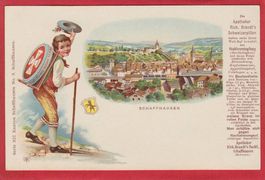 SCHAFFHAUSEN, LITHO 1897 / 1905, REKLAME FÜR SCHWEIZERPILLEN