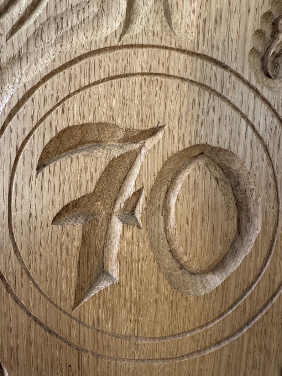 Tutte le decorazioni: 70. Geburtstag Geschenk | 70 Jahre Geburtstagsgeschenk Eiche – Usato da Morges venduto da SevArt 3