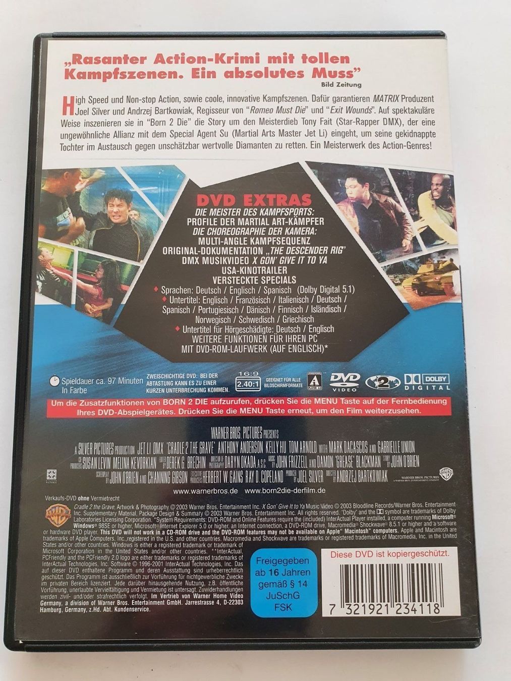 Tutti i DVDs: Born to Die - Jet Li und DMX – Usato da Oberdorf BL venduto da BaldenEagle 1