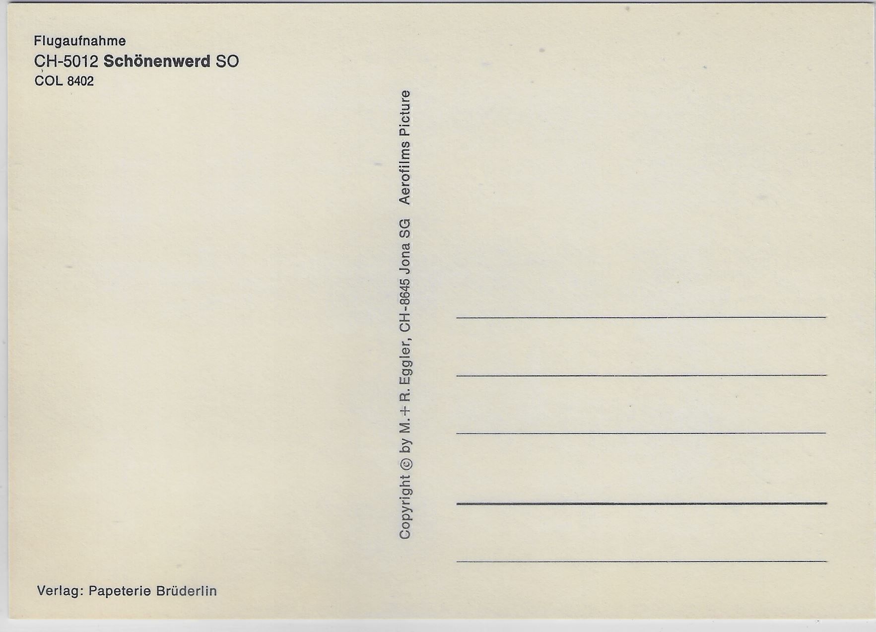 Cartoline postali: Flugaufnahme Schönenwerd SO – Antico da Ettingen venduto da Kartenplanet 1
