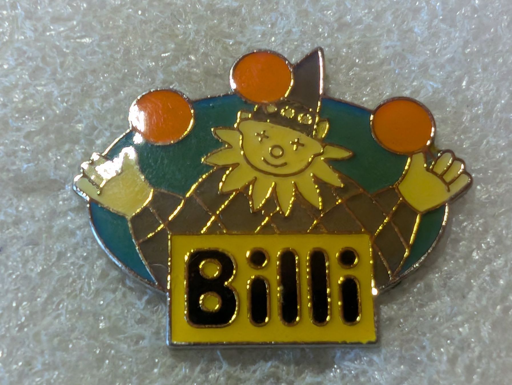 Placchette & Badge: Ansteckpin 186: Billi – Usato da Oppligen venduto da Pin-Fall-Shop