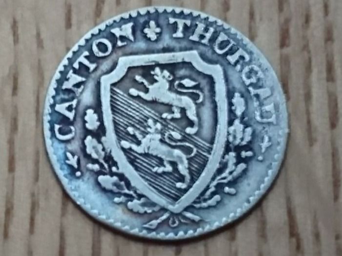 Tutti le monete: Thurgau: 1/2 Batzen 1808 – Usato da Pfungen venduto da Aguti77 1