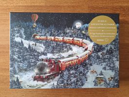Puzzle Adventskalender "Weihnachtsexpress", 1000 Teile