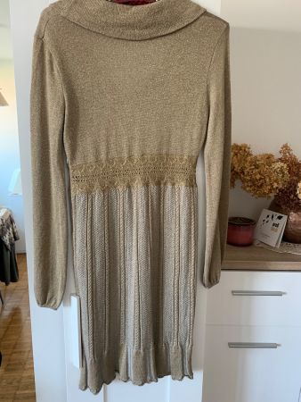 Valentino Red golden wollen Kleid