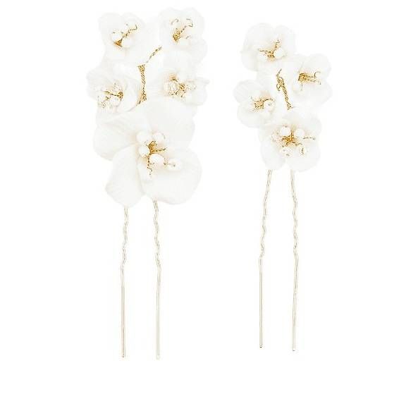 Accessori per capelli: Celebride Haarnadeln mit Emailblumen & Perlen  Neu – Usato da Liestal venduto da Schatzsucher90 4