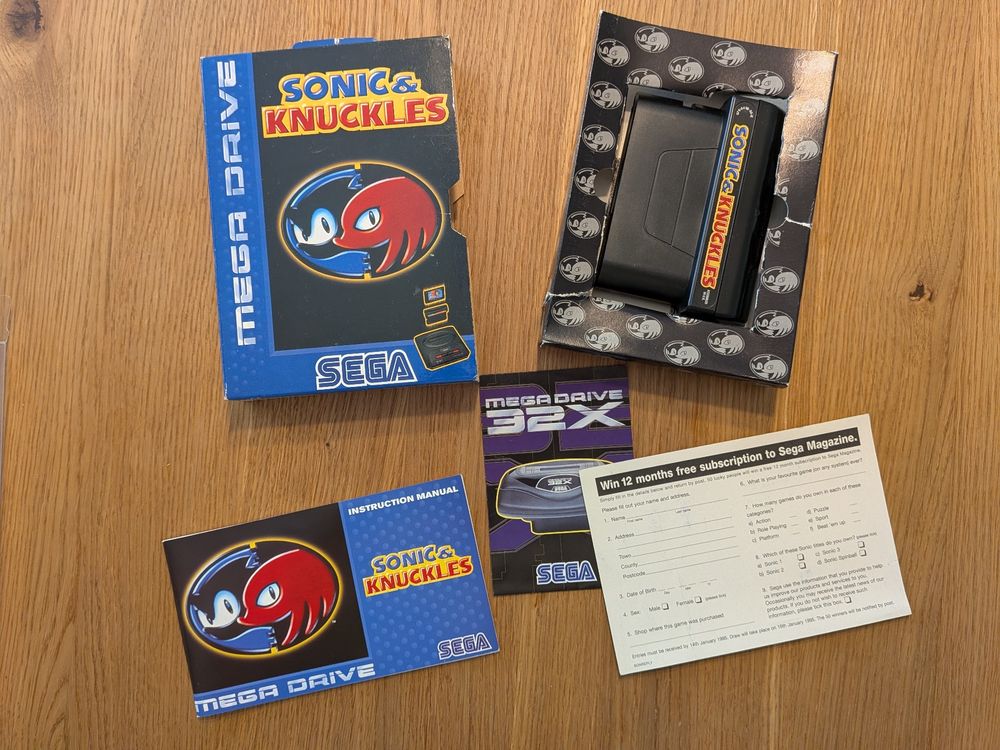 Notice Sega Mega Drive - Sonic & Knuckles - Bon état
