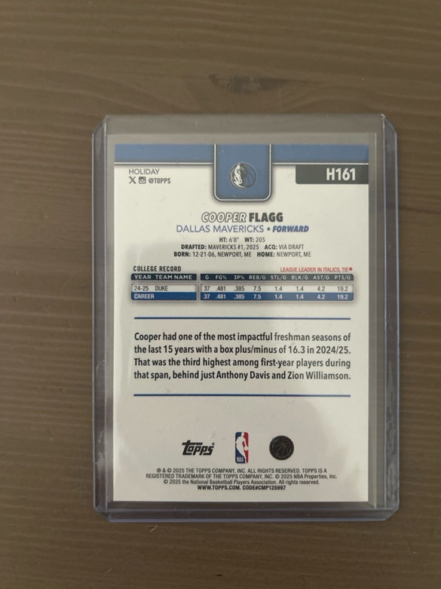 Nba Sammelbilder & Trading cards: Cooper Flagg RC Base Card – Neu (gemäss Beschreibung) aus Kleinwangen von Matteo_079 1