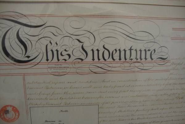 Incisioni: This Jndenture Francis Withe von1883 – Usato da Trachslau venduto da post35 1