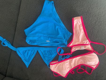 Bikini Set 2-Teilig, Blau und Pink Gr S neu