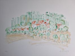 WEISSKOPF ERNST LITHOGRAPHIE SIGNIERT NUMMERIERT  ( ELSSAS)