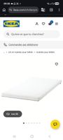 SKÖNAST Matelas mousse pour lit bébé, 70x140x8 cm