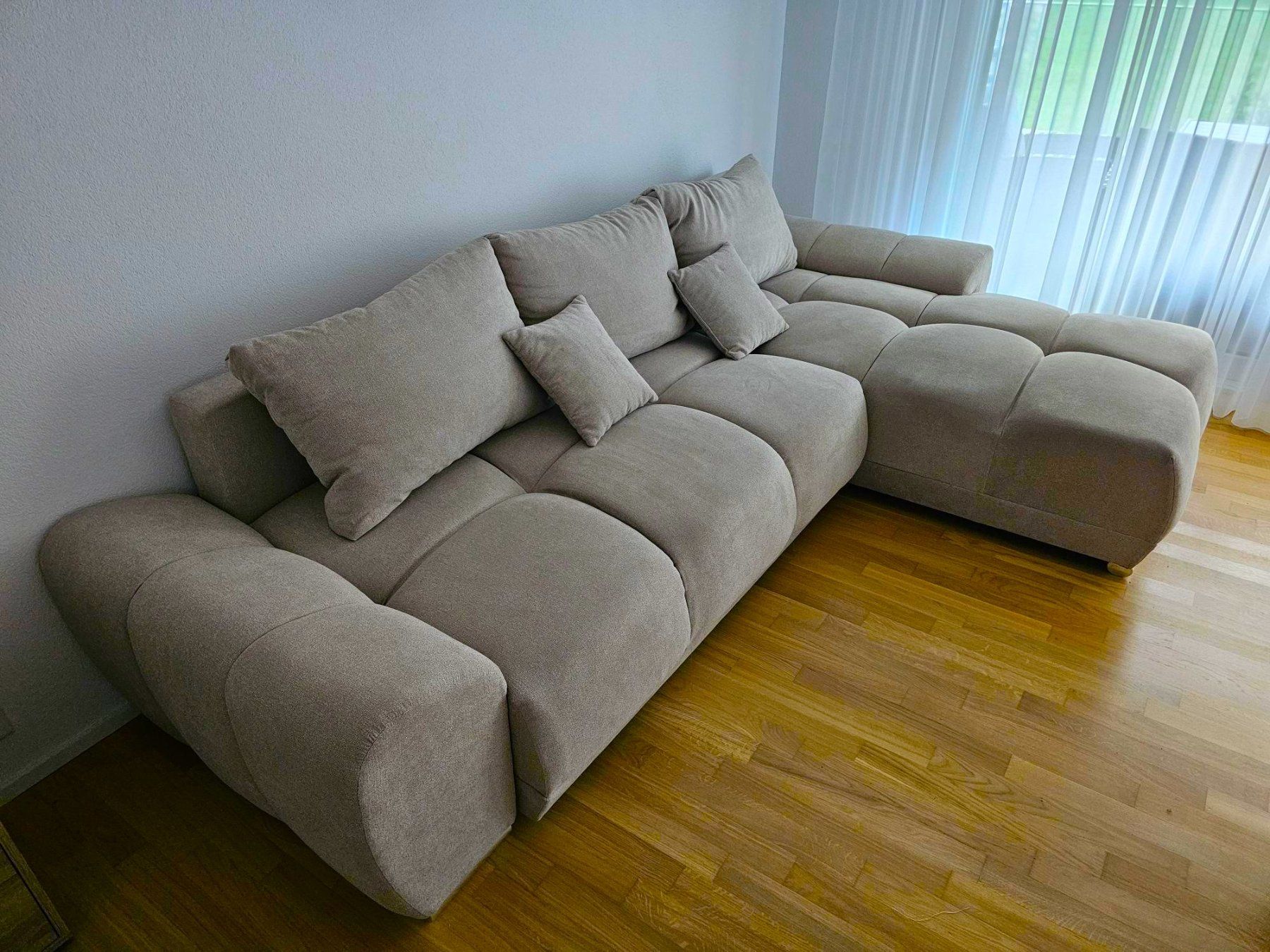 Divani: Ecksofa Westwell, Microfaser Ranu: Sand, gebraucht – Usato da Brunnen venduto da ble_w7lp