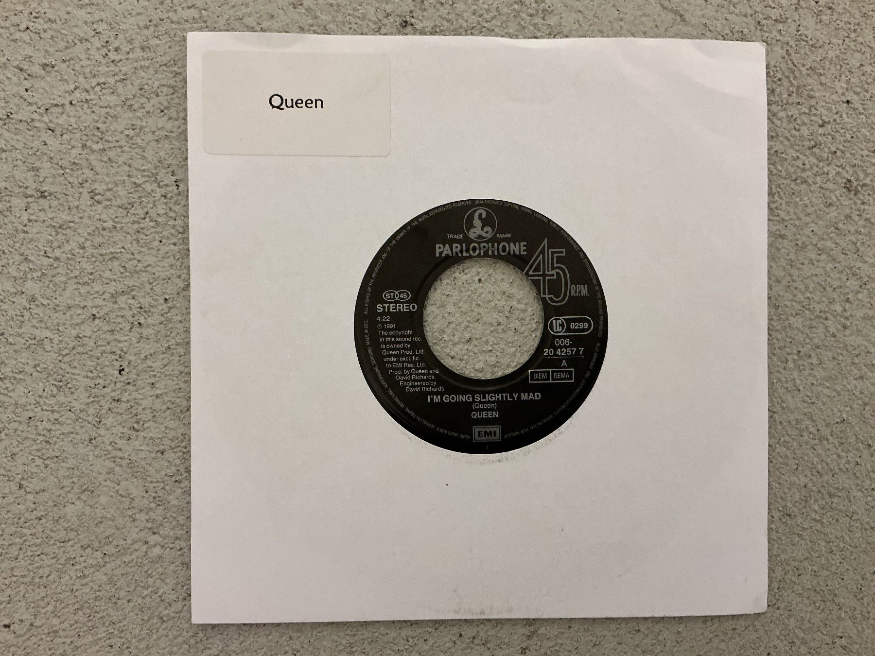 Dischi in vinile: Queen Single - I'm Going Slightly Mad – Usato da Winterthur venduto da Tumko_7_Vinyl