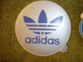 vintage 80iger years adidas sticker 'Kleeblatt'rund 4x12,5cm