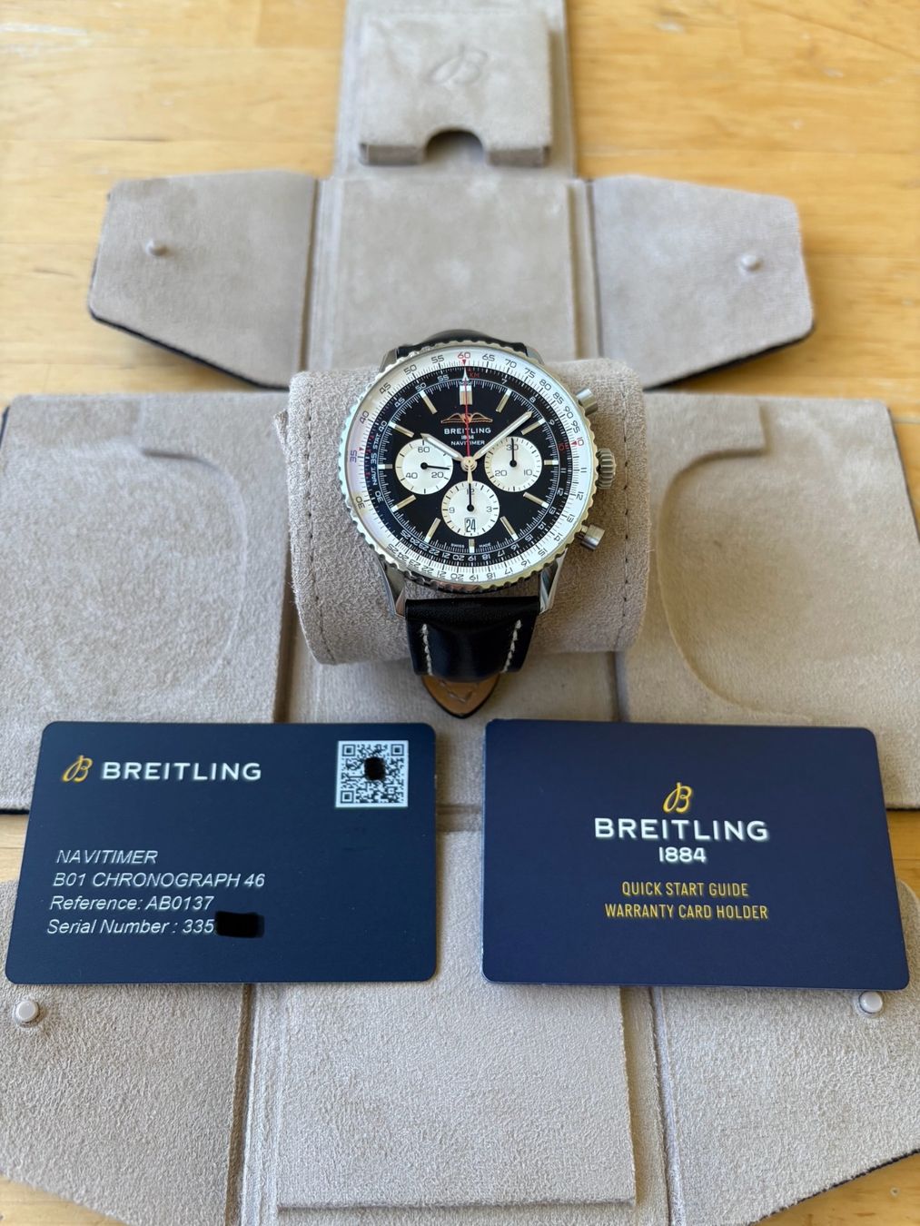 Breitling Montres: Breitling Navitimer B01 Chronograph 46 Fullset mit Garantie – D'occasion à Birsfelden par Mynos 1