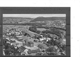 AG Brugg mit Kasernen (Flugaufnahme)