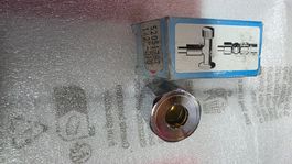 Raccord de tuyau en laiton chromé, neuf, 1/2xD10mm