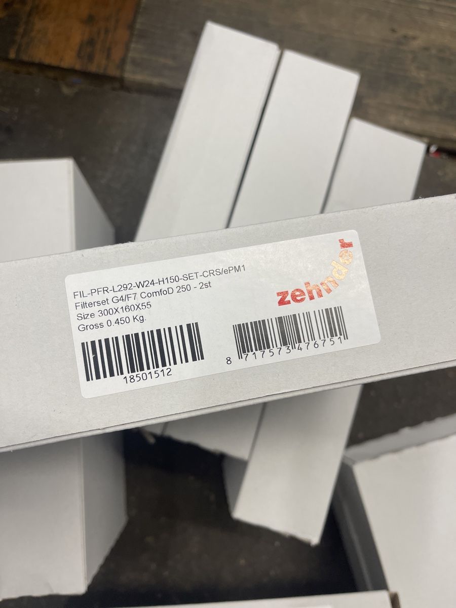 Zehnder Ventilazione: Zehnder filter 12 stk (Schnäppchenpreis) – Nuovo e nell'imballaggio originale da Härkingen venduto da 1S.