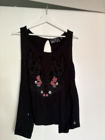 Damen Top schwarz Hard Rock by Laura Biagiotti Grösse M