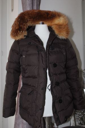 Lands End Daunenjacke mit Fuchsfell XS
