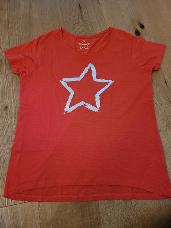Chicorée Shirt Gr. L, Guter Zustand, Sommer Rot mit Stern