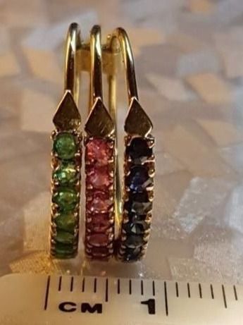 Bagues: Juw.Ring, 8 Smaragde, 8 Rubine+ 8 Safire – Neuf (Voir description) à Unterägeri par Altgoldschmuck 7