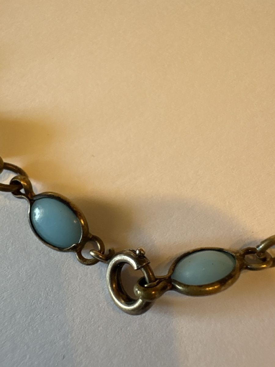 Colliers: Uralte Kette mit blaue steine  – D'occasion à Murten par Tzaugg 7
