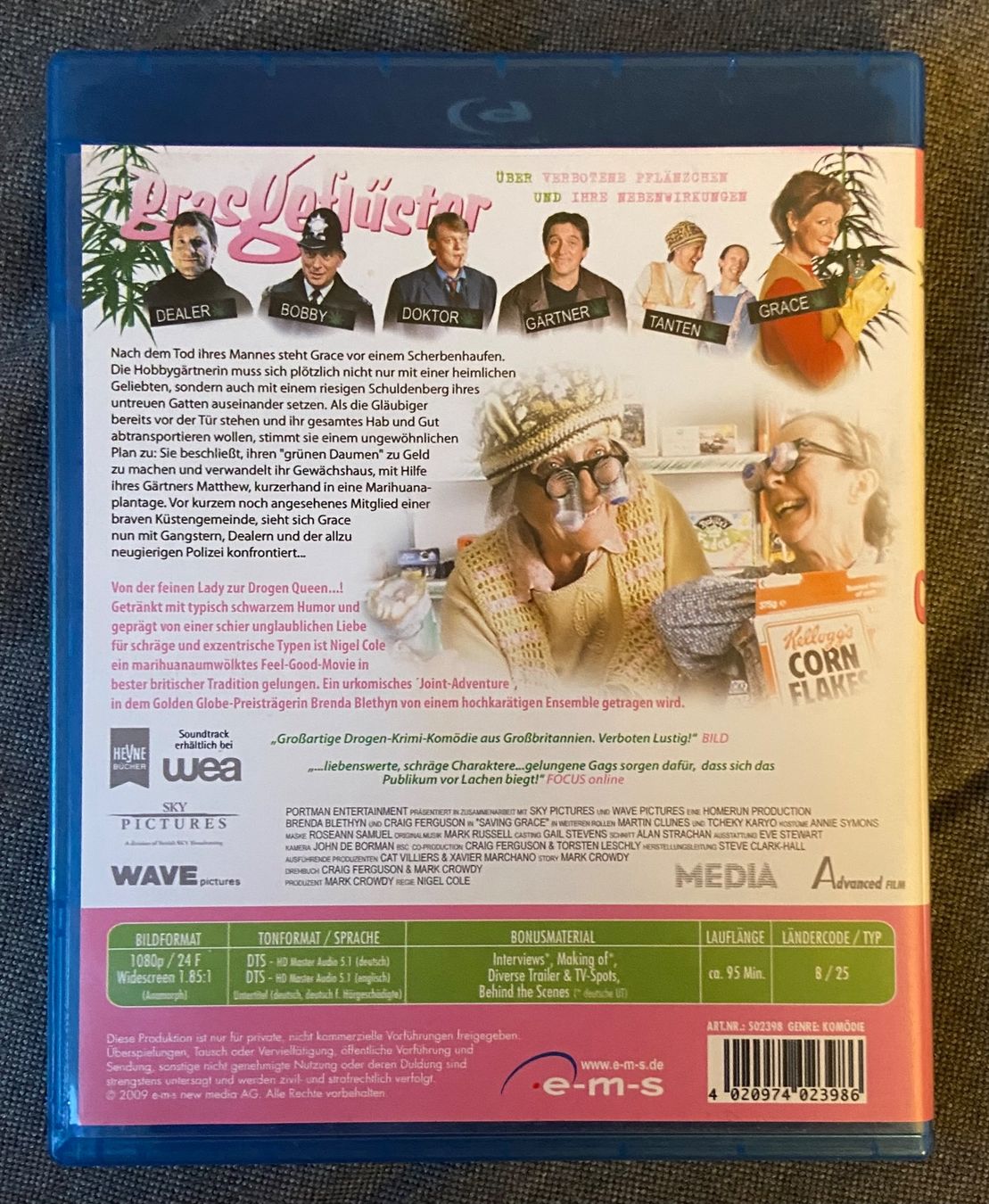 Alle DVDs: Grasgeflüster – Blu-ray • Saving Grace – Gebraucht aus Luzern von Lycka 1