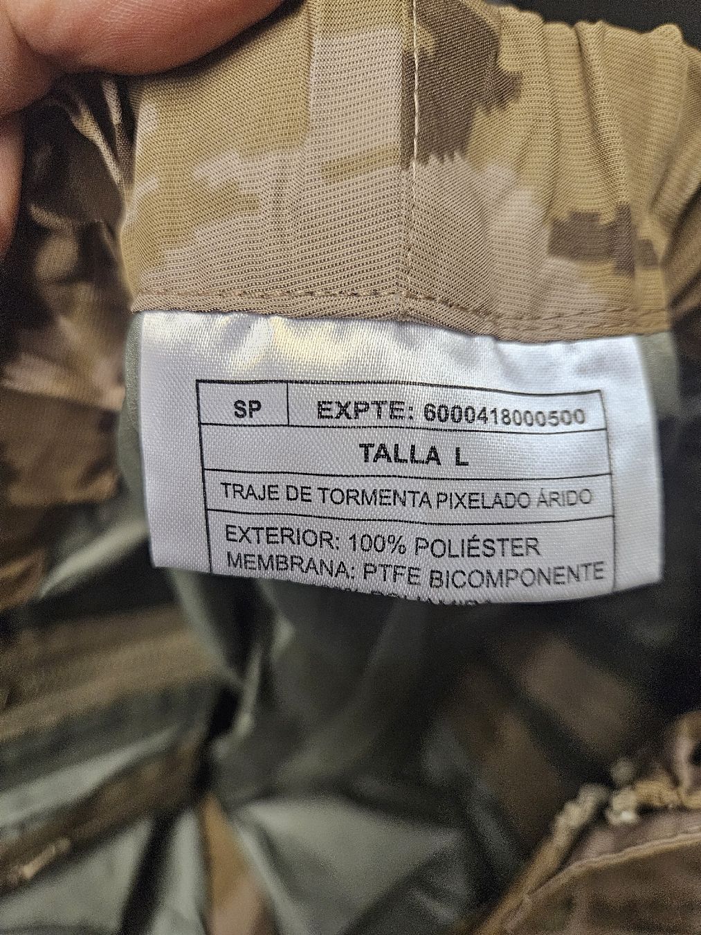 Uniformi: Membran Nässeschutz spanische Armee – Nuovo (secondo la descrizione) da Hägglingen venduto da Baltica 6