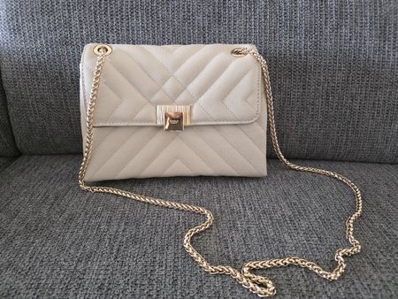 Dune London Handtasche, beige mit goldener Kette👜 Top!