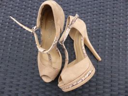 Sandale, beige, Gr.38