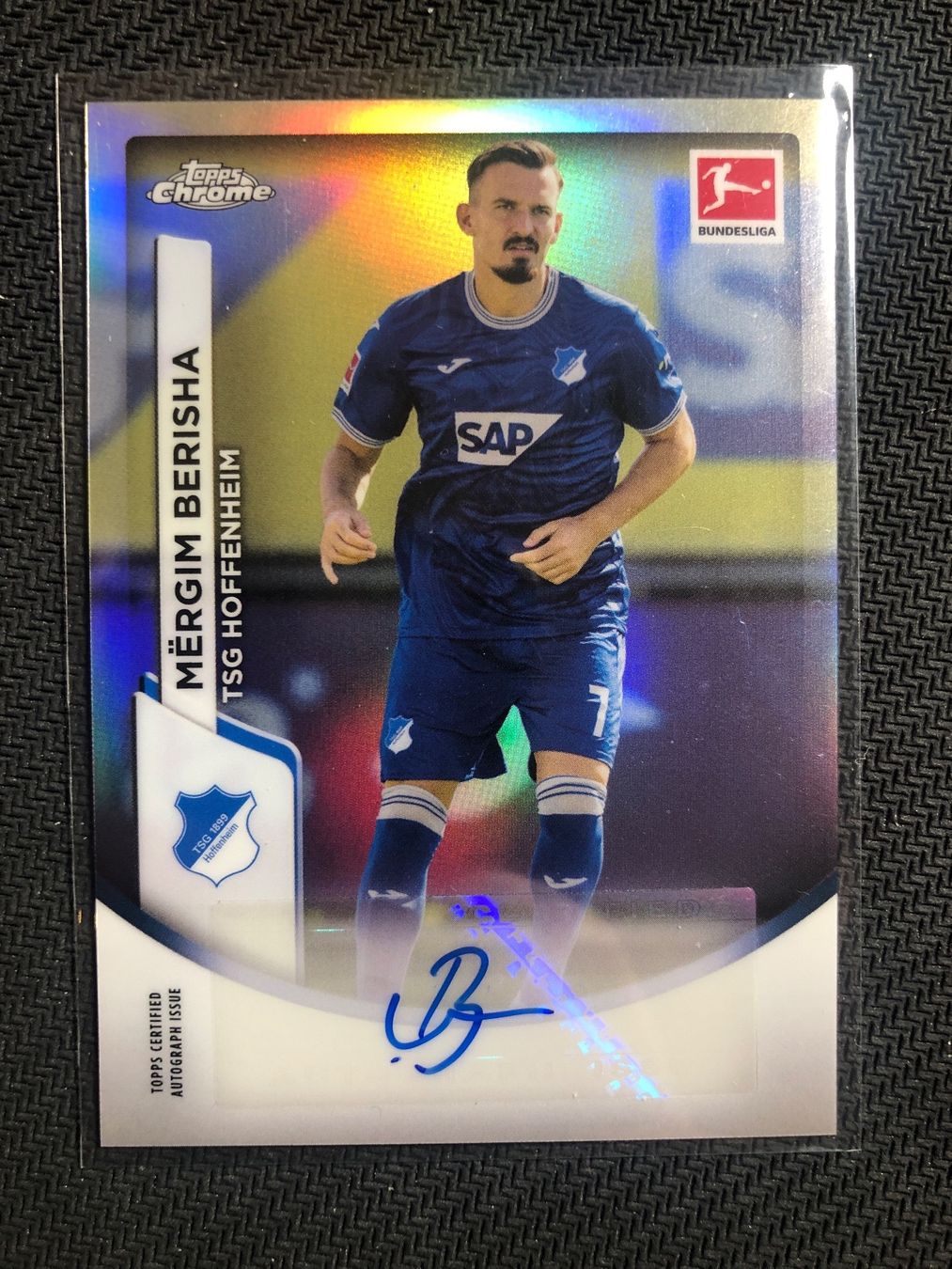 Topps Carte collezionabili: Topps Chrome Mergim Berisha Hoffenheim Autogramm – Usato da Wangenried venduto da Garagara