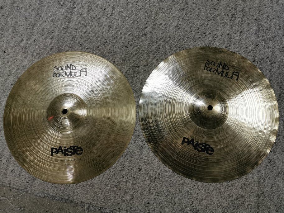 Musikinstrumente: Paiste 14" Sound Edge Hi-Hat Formula – Neu (gemäss Beschreibung) aus Erlach von thermoflash