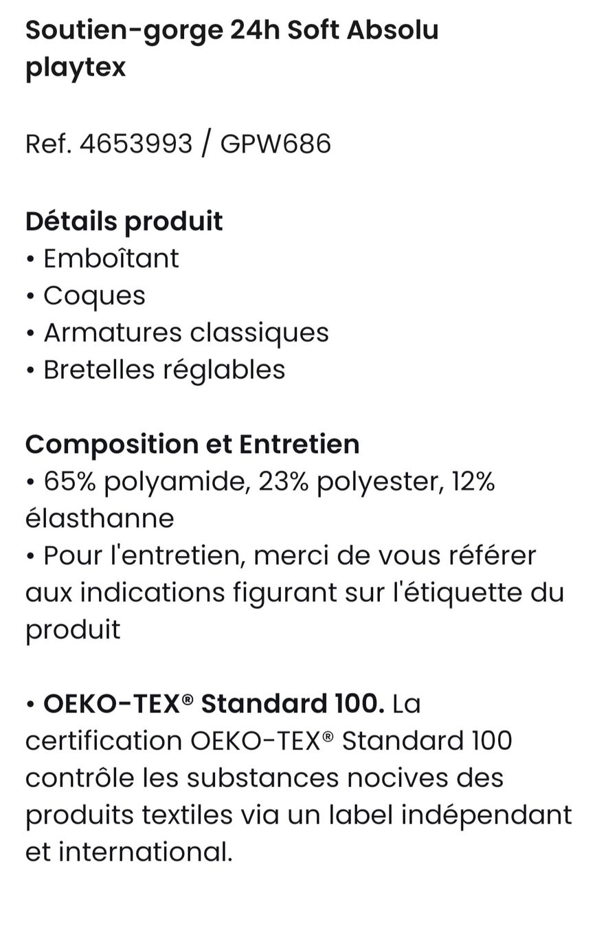 Altra biancheria intima: soutien gorge Playtex – Nuovo (secondo la descrizione) da Montsevelier venduto da Sherlock007 2