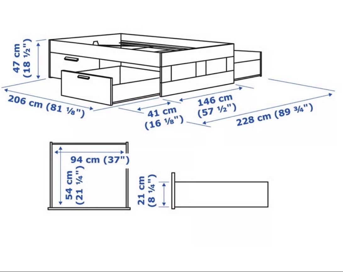 Letti: Bett Ikea 140x200 – Usato da Münchenstein venduto da jur_bq6z 3