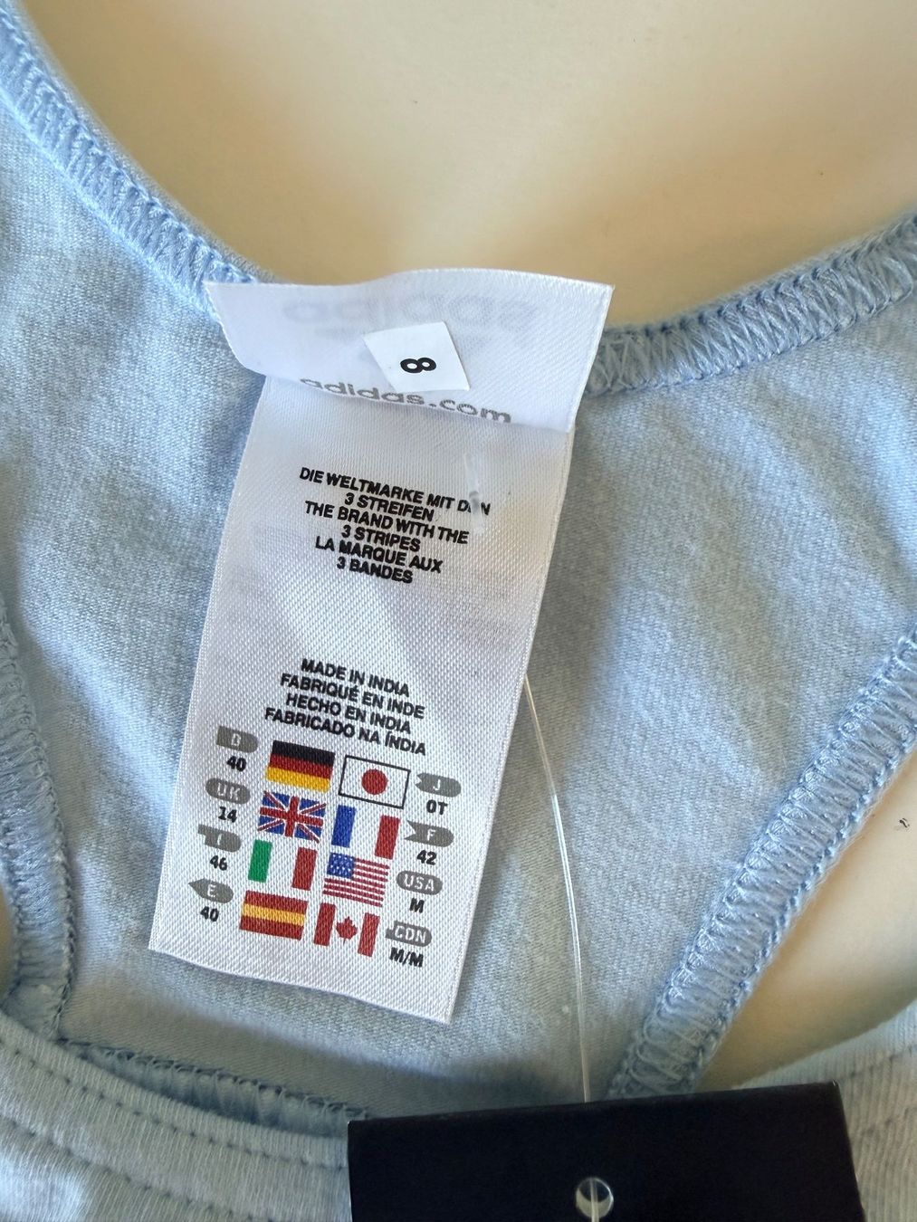 Adidas Top: ADIDAS, Sport-Top, Grösse 40, Farbe Hellblau – Nuovo e nell'imballaggio originale da Rudolfstetten venduto da gst_g7xl 6